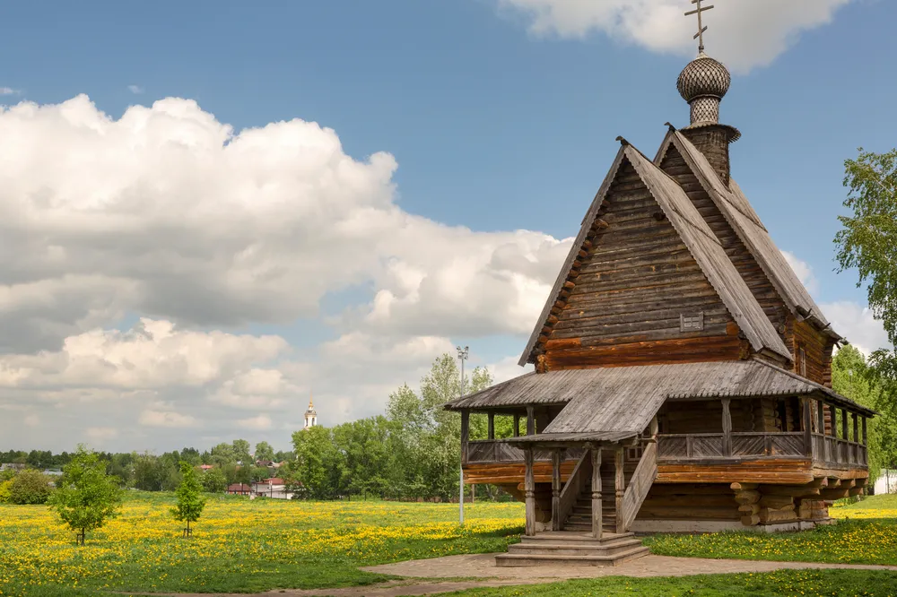 Nhà thờ gỗ ở Bảo tàng kiến trúc gỗ Suzdal